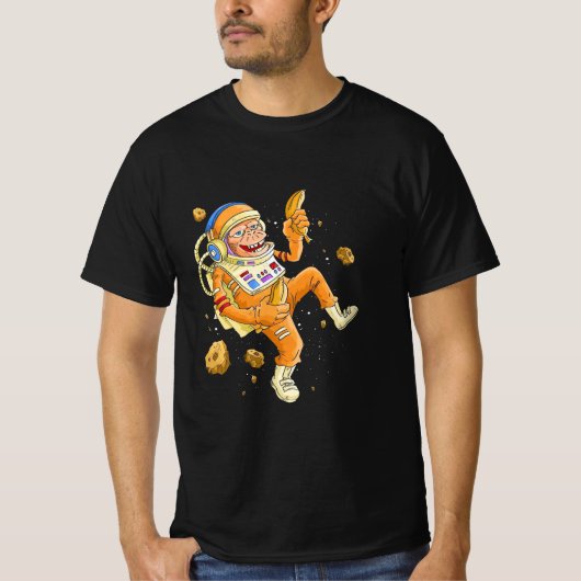 宇宙飛行士モンキー宇宙 Tシャツ (正面)