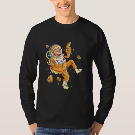 宇宙飛行士モンキー宇宙 Tシャツ (正面)
