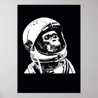 宇宙飛行士モンキー ポスター