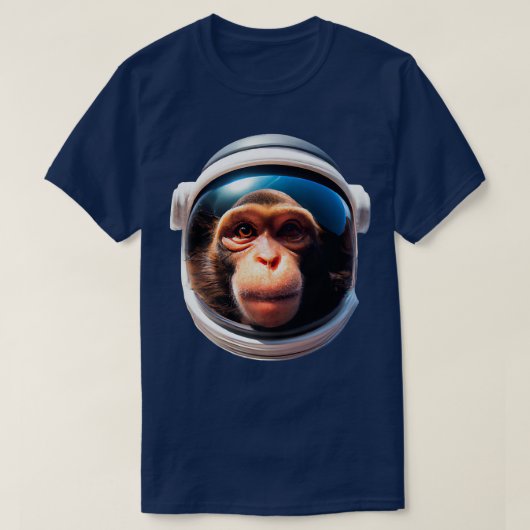 宇宙飛行士モンキー Tシャツ (デザイン正面)