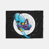 宇宙飛行士ライダー 宇宙編 フリースブランケット (正面(横))