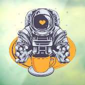 宇宙飛行士ラブコーヒー ウィンドウサイン (シート3)