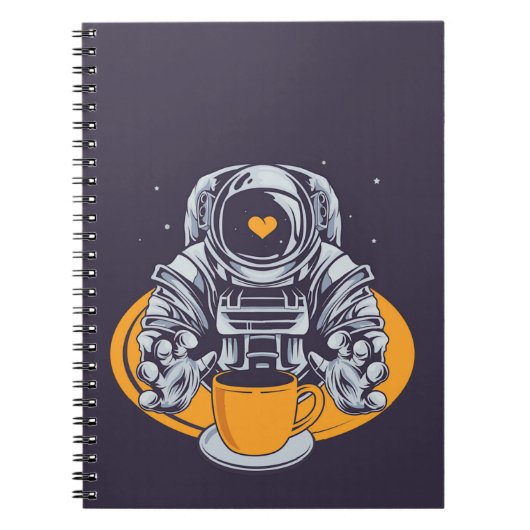 宇宙飛行士ラブコーヒー ノートブック (正面)