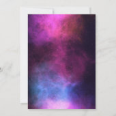 宇宙飛行士レインボーバルーンのロケットムーン 招待状 (裏面)