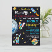宇宙飛行士レインボーバルーンロケット 招待状 (スタンド正面)
