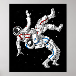 宇宙飛行士レスリング ポスター