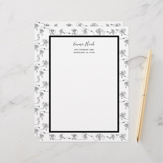 宇宙飛行士レターヘッド レターヘッド (正面/裏面インサイチュ)