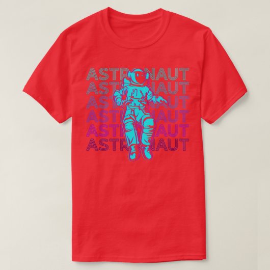 宇宙飛行士レトロ宇宙飛行士ギフト Tシャツ (デザイン正面)