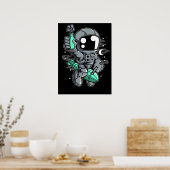 宇宙飛行士ロケットに乗る ポスター (キッチン)