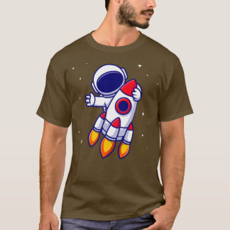 宇宙飛行士ロケットの漫画3 Tシャツ
