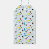 宇宙飛行士ロケットギフトパーソナライズされたラベル ギフトタグ (正面)