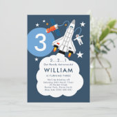 宇宙飛行士ロケット宇宙シャトル招待状 招待状 (スタンド正面)