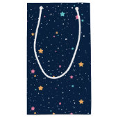 宇宙飛行士ロケット宇宙空間1回目の誕生日 スモールペーパーバッグ (裏面)