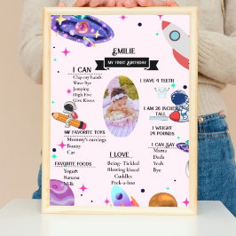 宇宙飛行士ロケット惑星と宇宙空間マイルストーン ポスター