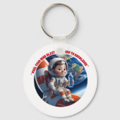 「宇宙飛行士ロケット船宇宙アドベンチャーキーチェーン」 キーホルダー (裏面)