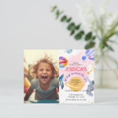 宇宙飛行士ロケット船惑星 ポストカード (スタンド正面)