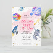 宇宙飛行士ロケット船惑星 招待状 (スタンド正面)