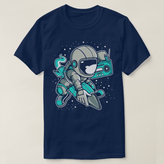 宇宙飛行士ロケット Tシャツ (デザイン正面)