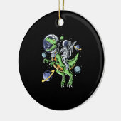 宇宙飛行士乗用Tレックス恐竜Tレックス宇宙 セラミックオーナメント (左)