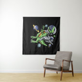 宇宙飛行士乗用Tレックス恐竜Tレックス宇宙 タペストリー (インサイチュ(横))