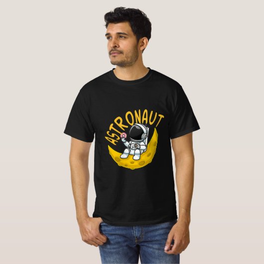 宇宙飛行士像 Tシャツ (正面フル)