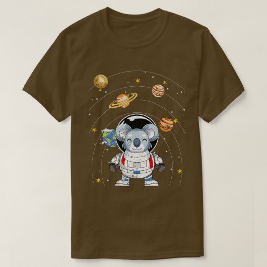 宇宙飛行士動物宇宙天文学の惑星オーストラリア Tシャツ (デザイン正面)