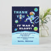 宇宙飛行士地球宇宙誕生日 サンキューカード (スタンド正面)