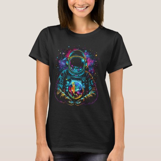 宇宙飛行士地球宇宙飛行士科学 Tシャツ (正面)