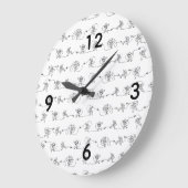 宇宙飛行士大時計 ラージ壁時計 (傾斜)