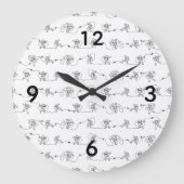 宇宙飛行士大時計 ラージ壁時計 (正面)