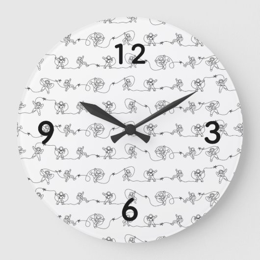 宇宙飛行士大時計 ラージ壁時計 (正面)