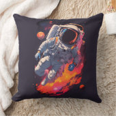 宇宙飛行士失ったの銀河系背景 クッション (ブランケット)