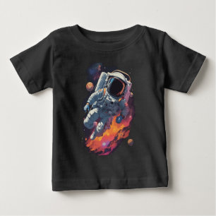 宇宙飛行士失ったの銀河系 ベビーTシャツ