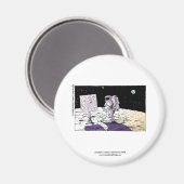 宇宙飛行士失った用磁おもしろい石 マグネット (正面/裏面)