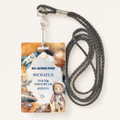 宇宙飛行士宇宙のまわりにFirst Trip The Sun ID Card バッジ (正面ランヤード)