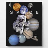 宇宙飛行士宇宙の太陽のミッション系惑星 フォトプラーク (正面)