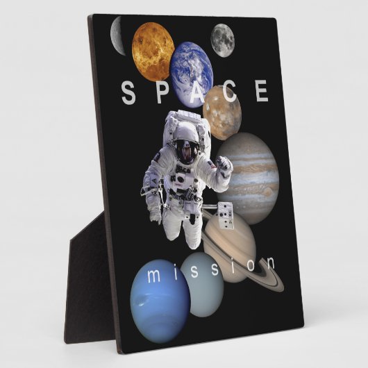 宇宙飛行士宇宙の太陽のミッション系惑星 フォトプラーク (側面)