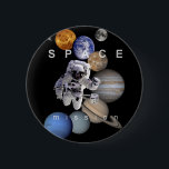 宇宙飛行士宇宙の太陽のミッション系惑星 缶バッジ<br><div class="desc">宇宙飛行士宇宙の太陽のミッション系惑星</div>