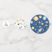 宇宙飛行士宇宙の最初の誕生日パーティー コンフェッティ (裏面)