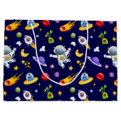 宇宙飛行士宇宙エイリアン抱き枕 ラージペーパーバッグ (裏面)