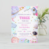 宇宙飛行士宇宙カウントダウン第3バースデームーン 招待状 (スタンド正面)