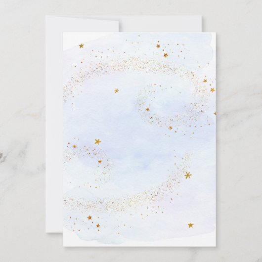 宇宙飛行士宇宙カウントダウン4歳の誕生日 招待状 (裏面)