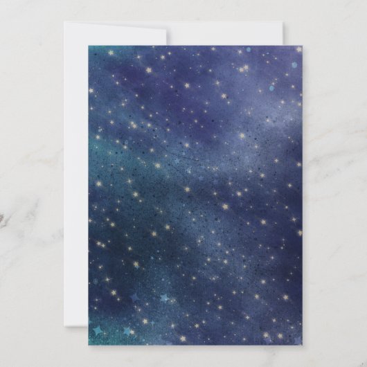 宇宙飛行士宇宙キッズスターズ銀河系誕生日 招待状 (裏面)