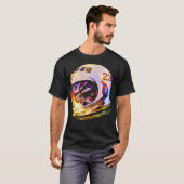 宇宙飛行士宇宙キャット(深い銀河系版) Tシャツ (正面フル)