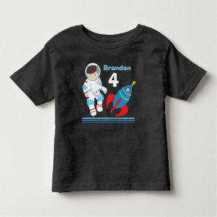 宇宙飛行士宇宙クール誕生日カスタム少年 トドラーTシャツ