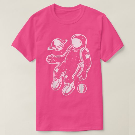 宇宙飛行士宇宙グラフィックTシャツ Tシャツ (デザイン正面)