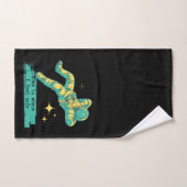 宇宙飛行士宇宙スターズホームは私の安全感じな場所 バスタオルセット (ハンドタオル)