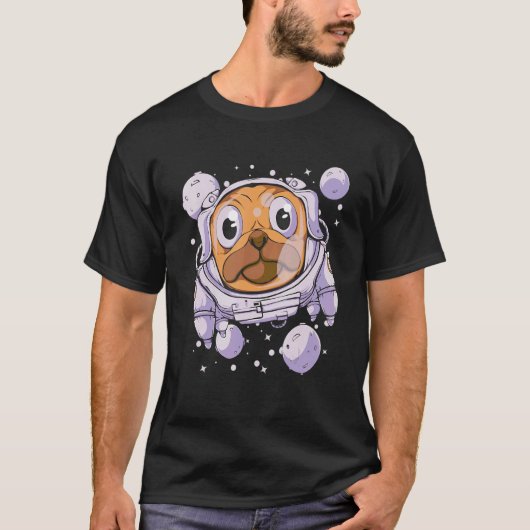 宇宙飛行士宇宙スーツ宇宙惑星飛行キャプテン Tシャツ (正面)
