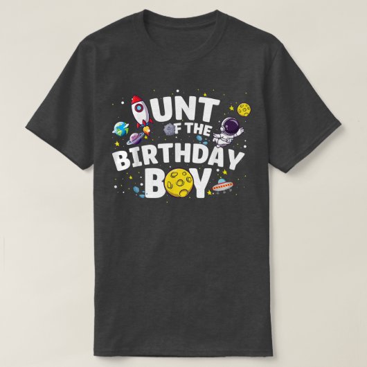 宇宙飛行士宇宙テーマパーティーパーティー叔母の誕生日B Tシャツ (デザイン正面)