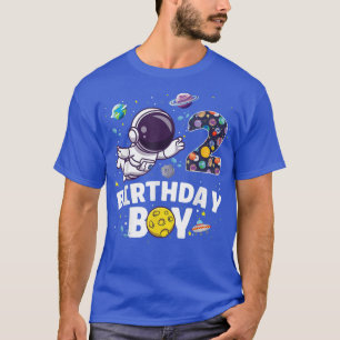宇宙飛行士宇宙テーマパーティー2歳誕生日B Tシャツ
